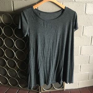 Charcoal Scoopneck Swing Top